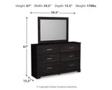 Belachime Full Panel Bed, Dresser, Mirror and Nightstand from Ashley Furniture - Luna Furniture