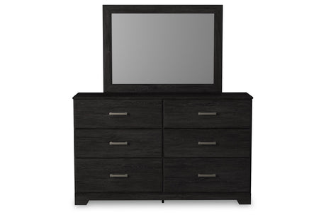 Belachime Charcoal Dresser and Mirror from Ashley - Luna Furniture