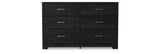 Belachime Charcoal Full Panel Bed with Dresser, Chest and 2 Nightstands from Ashley Furniture - Luna Furniture