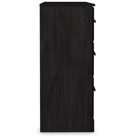 Belachime Charcoal Full Panel Bed with Dresser, Chest and 2 Nightstands from Ashley - Luna Furniture