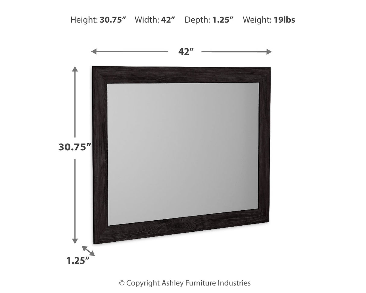 Belachime Black Bedroom Mirror (Mirror Only) from Ashley - Luna Furniture