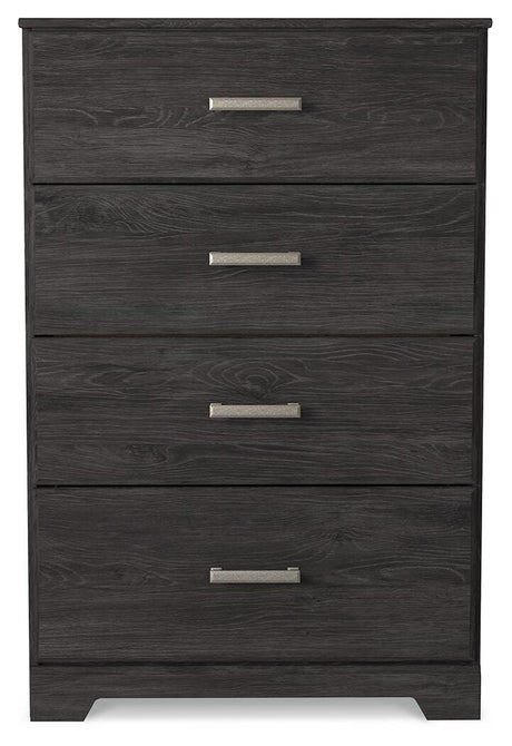 Belachime Black Chest of Drawers from Ashley Furniture - Luna Furniture