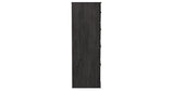 Belachime King Panel Bed with Mirrored Dresser, Chest and 2 Nightstands in Charcoal from Ashley Furniture - Luna Furniture