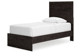 Belachime Charcoal Twin Panel Bed from Ashley - Luna Furniture