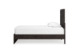 Belachime Charcoal Twin Panel Bed from Ashley - Luna Furniture