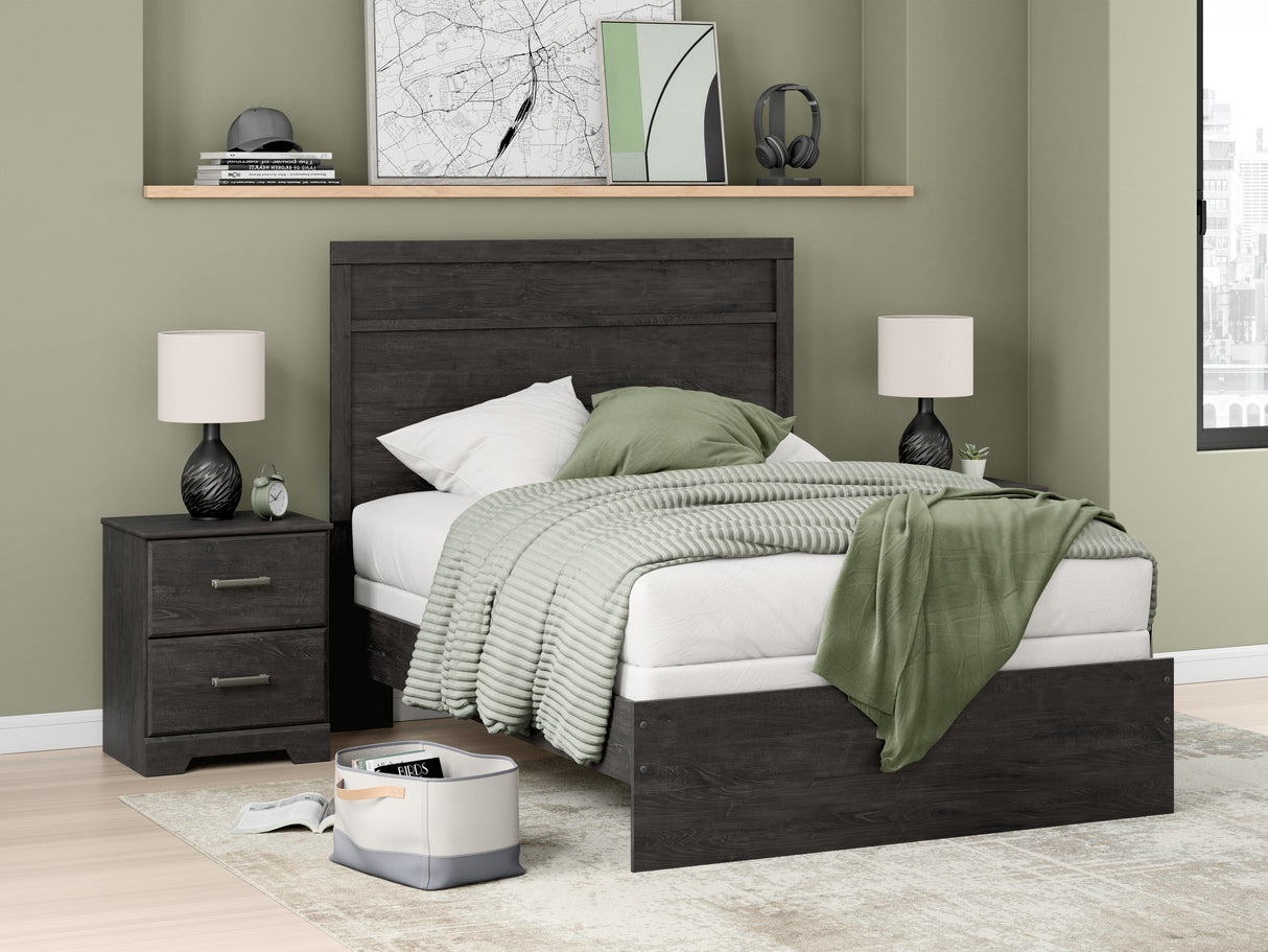 Belachime Charcoal Full Panel Bed from Ashley - Luna Furniture