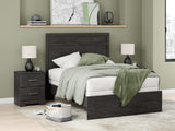 Belachime Charcoal Full Panel Bed from Ashley - Luna Furniture