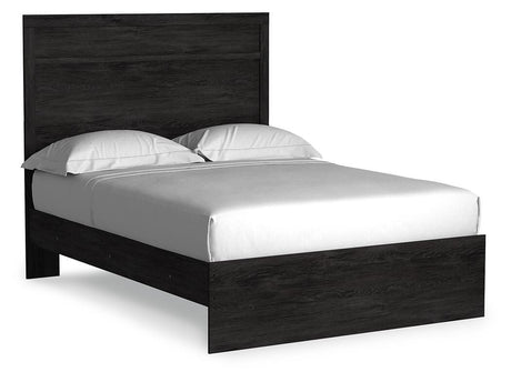 Belachime Charcoal Full Panel Bed with Dresser, Chest and 2 Nightstands from Ashley - Luna Furniture