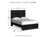 Belachime Charcoal Full Panel Bed with Dresser, Chest and 2 Nightstands from Ashley Furniture - Luna Furniture