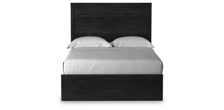 Belachime Charcoal Full Panel Bed with Dresser, Chest and 2 Nightstands from Ashley - Luna Furniture