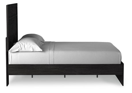 Belachime Charcoal Full Panel Bed from Ashley Furniture - Luna Furniture