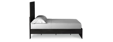 Belachime Full Panel Bed with Dresser in Charcoal from Ashley - Luna Furniture