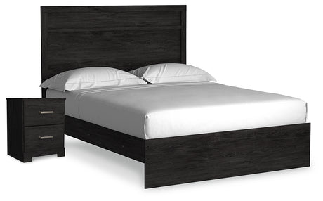 Belachime Black Panel Bedroom Set from Ashley - Luna Furniture