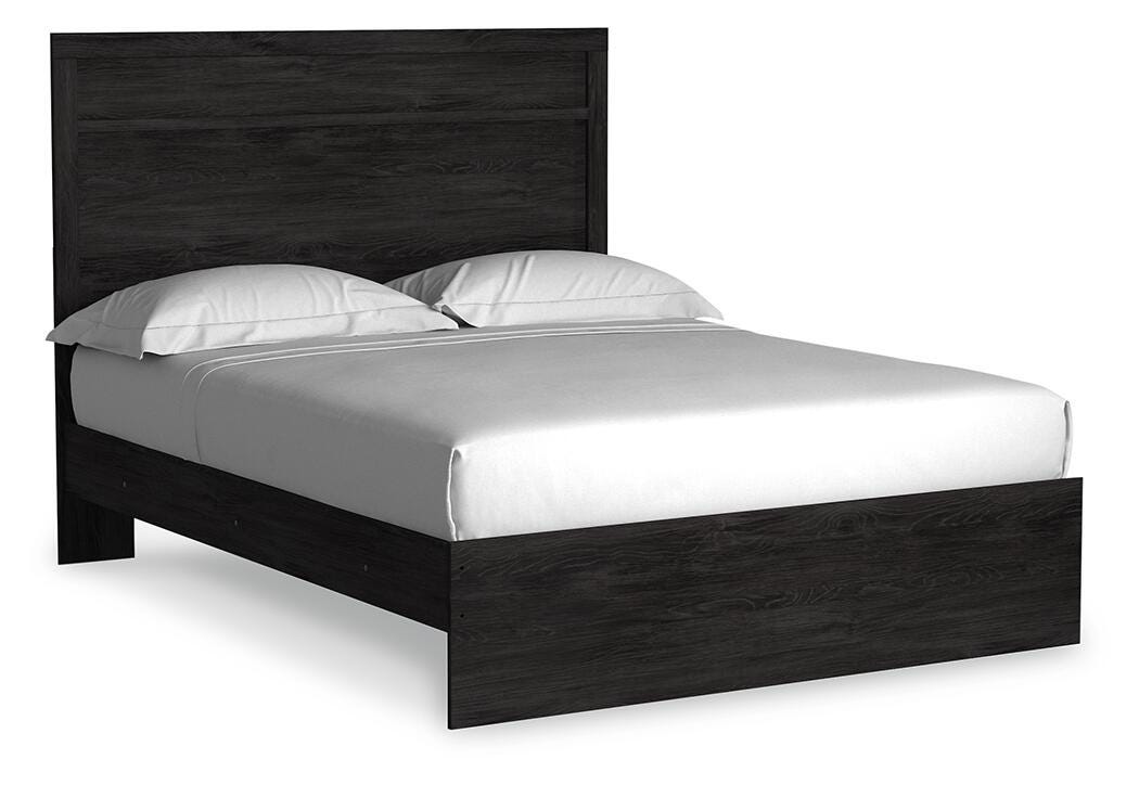 Belachime Charcoal Queen Panel Bed from Ashley Furniture - Luna Furniture