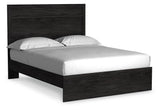 Belachime Charcoal Queen Panel Bed, Dresser, Mirror, Chest and Nightstand from Ashley Furniture - Luna Furniture