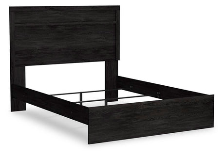 Belachime Charcoal Queen Panel Bed, Dresser, Mirror, and Nightstand from Ashley - Luna Furniture