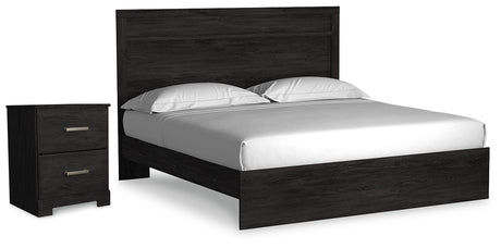 Belachime Black Panel Bedroom Set from Ashley - Luna Furniture