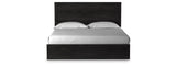 Belachime Charcoal King Panel Bed from Ashley Furniture - Luna Furniture