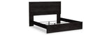 Belachime Charcoal King Panel Bed from Ashley Furniture - Luna Furniture