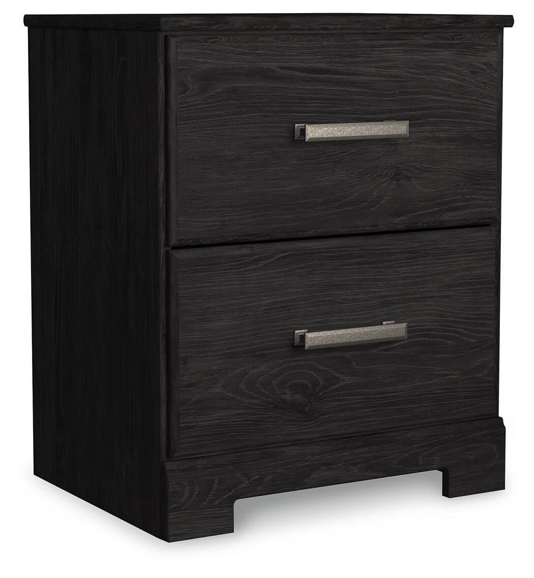 Belachime Black Nightstand from Ashley - Luna Furniture