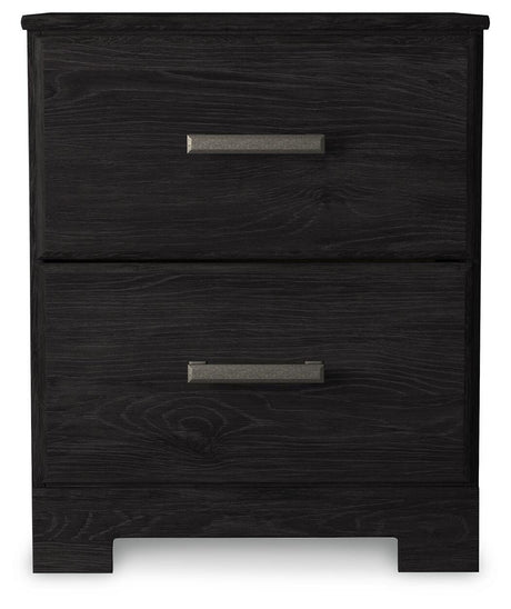 Belachime Charcoal Queen Panel Bed, Dresser, Mirror, Chest and Nightstand from Ashley - Luna Furniture