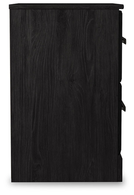 Belachime Dark Charcoal King Panel Bed, Dresser Mirror and 2 Nightstands from Ashley - Luna Furniture