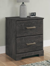 Belachime Black Nightstand from Ashley - Luna Furniture