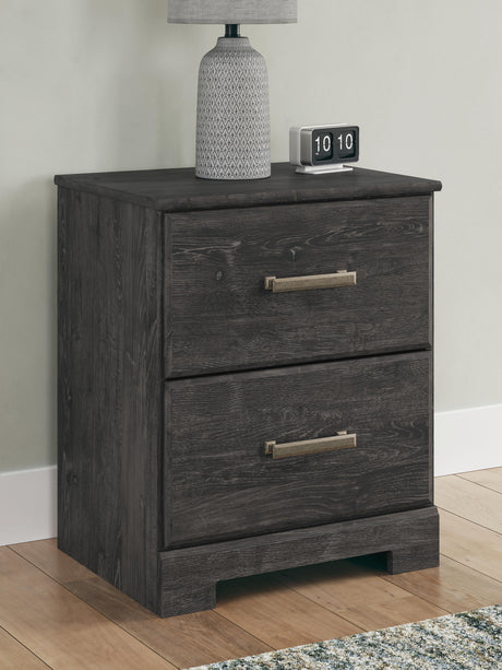 Belachime Black Nightstand from Ashley Furniture - Luna Furniture