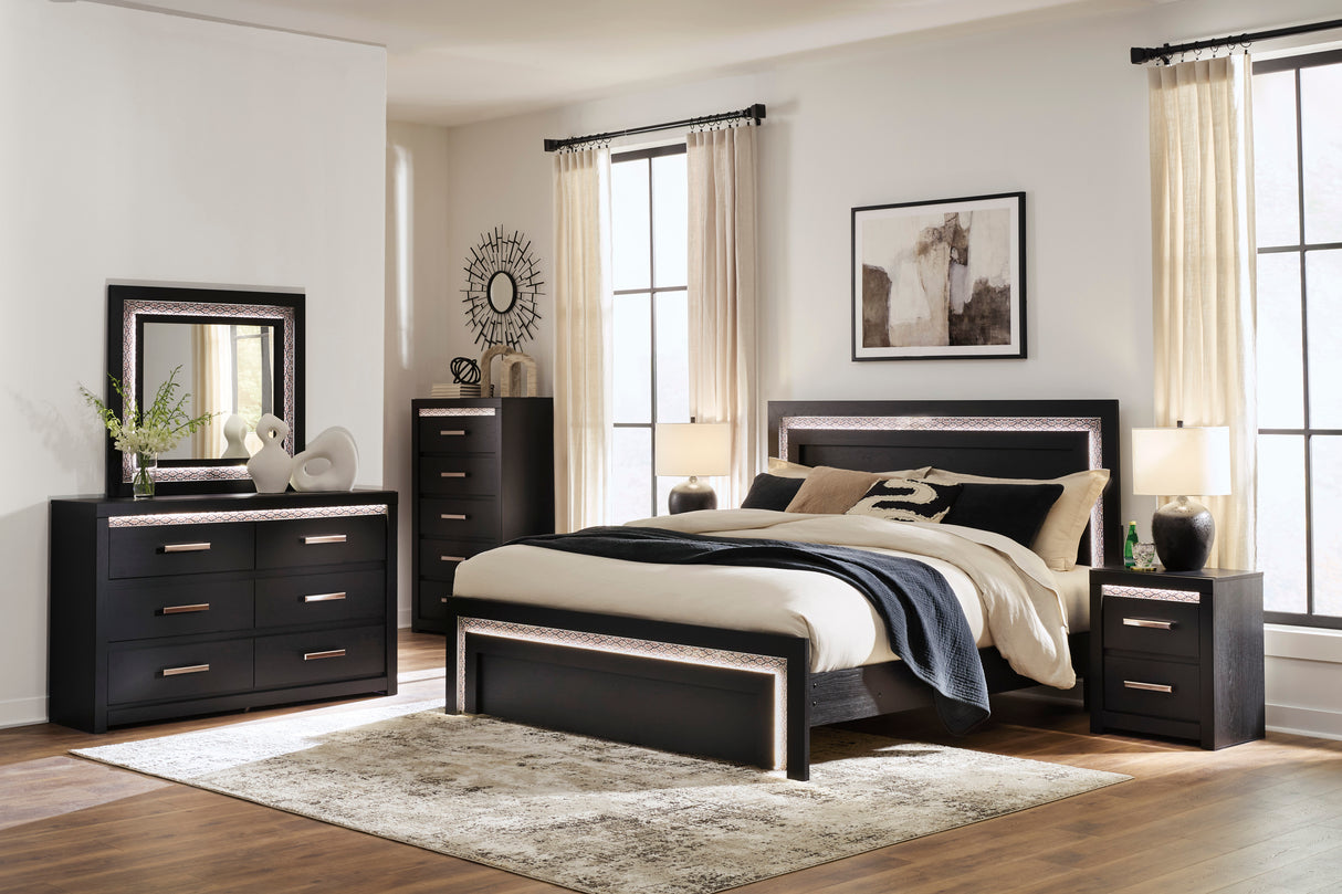 Brendant Black Panel Bedroom Set from Ashley - Luna Furniture