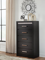 Brendant Black Chest of Drawers from Ashley - Luna Furniture