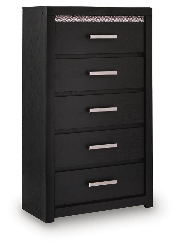 Brendant Black Chest of Drawers from Ashley - Luna Furniture