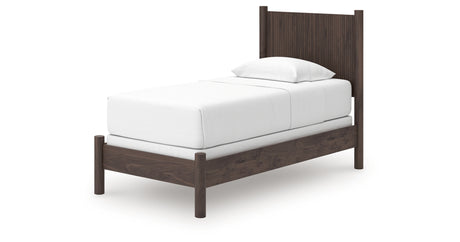Pamytta Brown Twin Panel Bed from Ashley - Luna Furniture