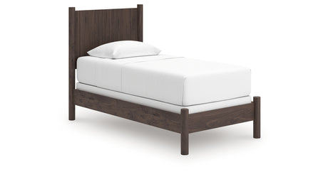 Pamytta Brown Twin Panel Bed from Ashley - Luna Furniture