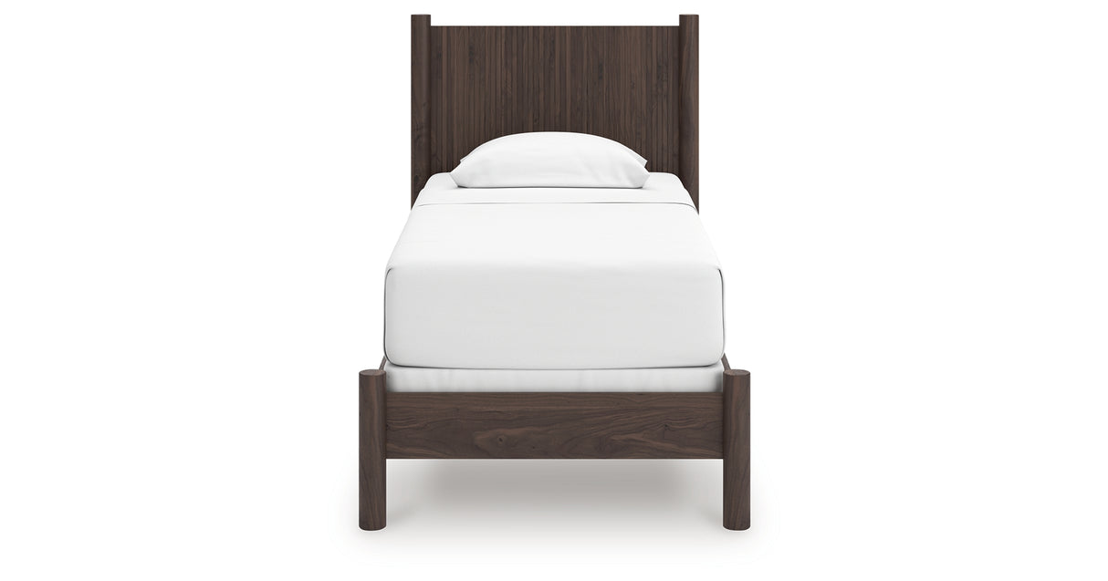Pamytta Brown Twin Panel Bed from Ashley - Luna Furniture