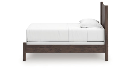 Pamytta Brown Twin Panel Bed from Ashley - Luna Furniture