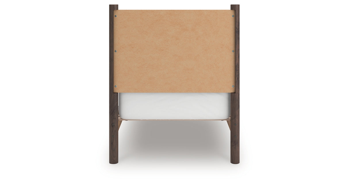 Pamytta Brown Twin Panel Platform Bed from Ashley Furniture - Luna Furniture