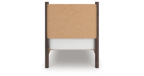 Pamytta Brown Twin Panel Platform Bed from Ashley - Luna Furniture