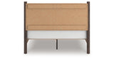 Pamytta Brown Queen Panel Platform Bed from Ashley Furniture - Luna Furniture