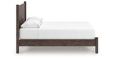 Pamytta Brown Queen Panel Platform Bed from Ashley Furniture - Luna Furniture
