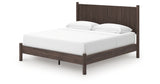 Pamytta Brown King Panel Platform Bed from Ashley Furniture - Luna Furniture
