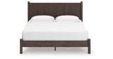 Pamytta Brown King Panel Platform Bed from Ashley Furniture - Luna Furniture
