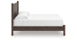 Pamytta Brown King Panel Platform Bed from Ashley Furniture - Luna Furniture