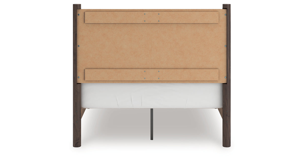 Pamytta Brown Full Panel Platform Bed from Ashley Furniture - Luna Furniture