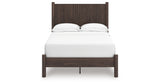 Pamytta Brown Full Panel Platform Bed from Ashley Furniture - Luna Furniture