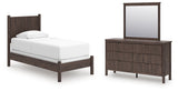 Pamytta Brown Youth Panel Bedroom Set from Ashley Furniture - Luna Furniture