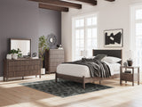 Pamytta Brown Upholstered Panel Bedroom Set from Ashley Furniture - Luna Furniture