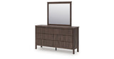 Pamytta Brown Dresser and Mirror from Ashley Furniture - Luna Furniture