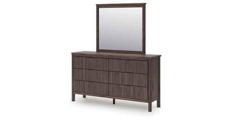 Pamytta Brown Dresser and Mirror from Ashley - Luna Furniture