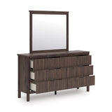 Pamytta Brown Upholstered Youth Panel Platform Bedroom Set from Ashley - Luna Furniture