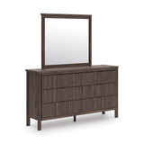 Pamytta Brown Upholstered Youth Panel Platform Bedroom Set from Ashley - Luna Furniture